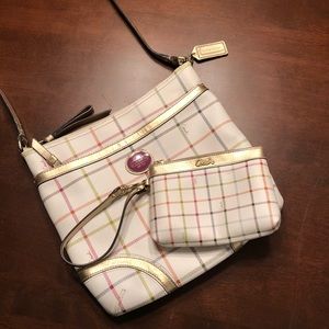 COACH Peyton Tattersall File Bag & Wristlet